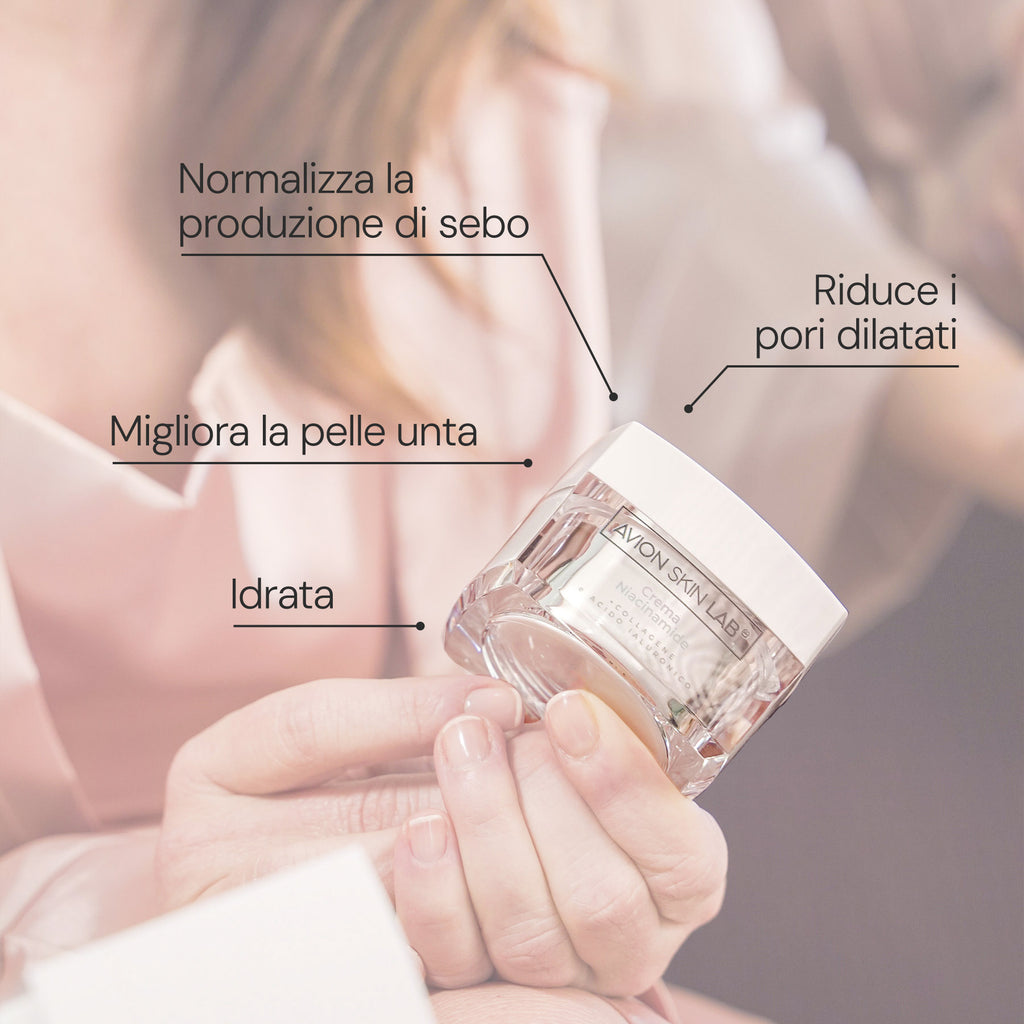Crema niacinamide + acido ialuronico