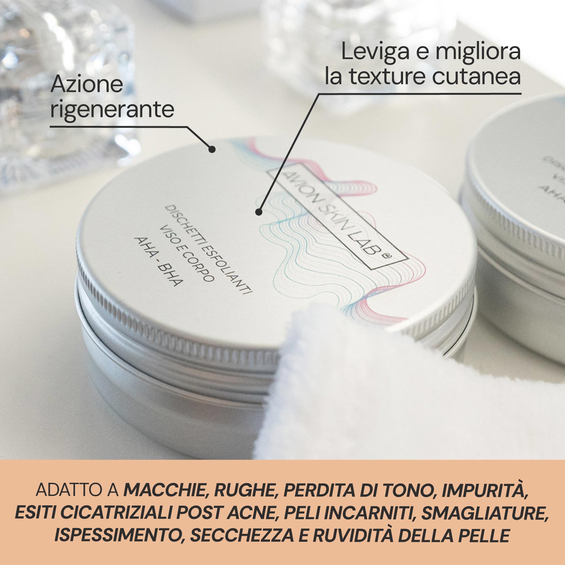 Dischetti esfolianti AHA-BHA