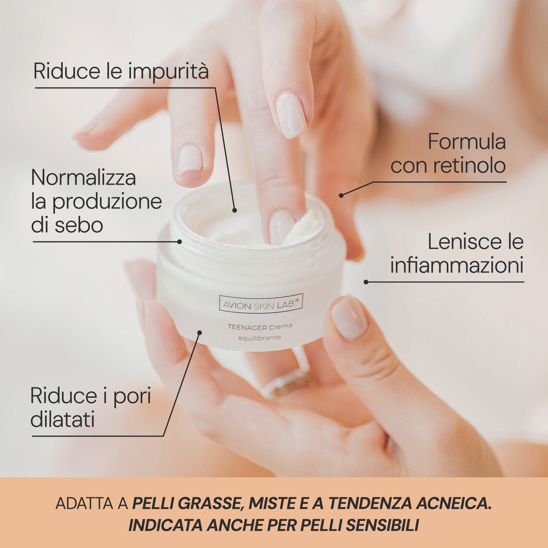 Teenager crema equilibrante limone